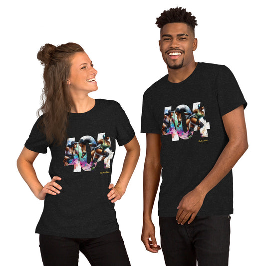 Roller Derby in the 404 Unisex t-shirt