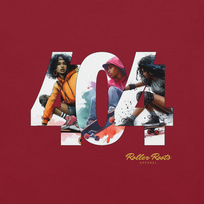 Skateboarding in the 404 Unisex t-shirt