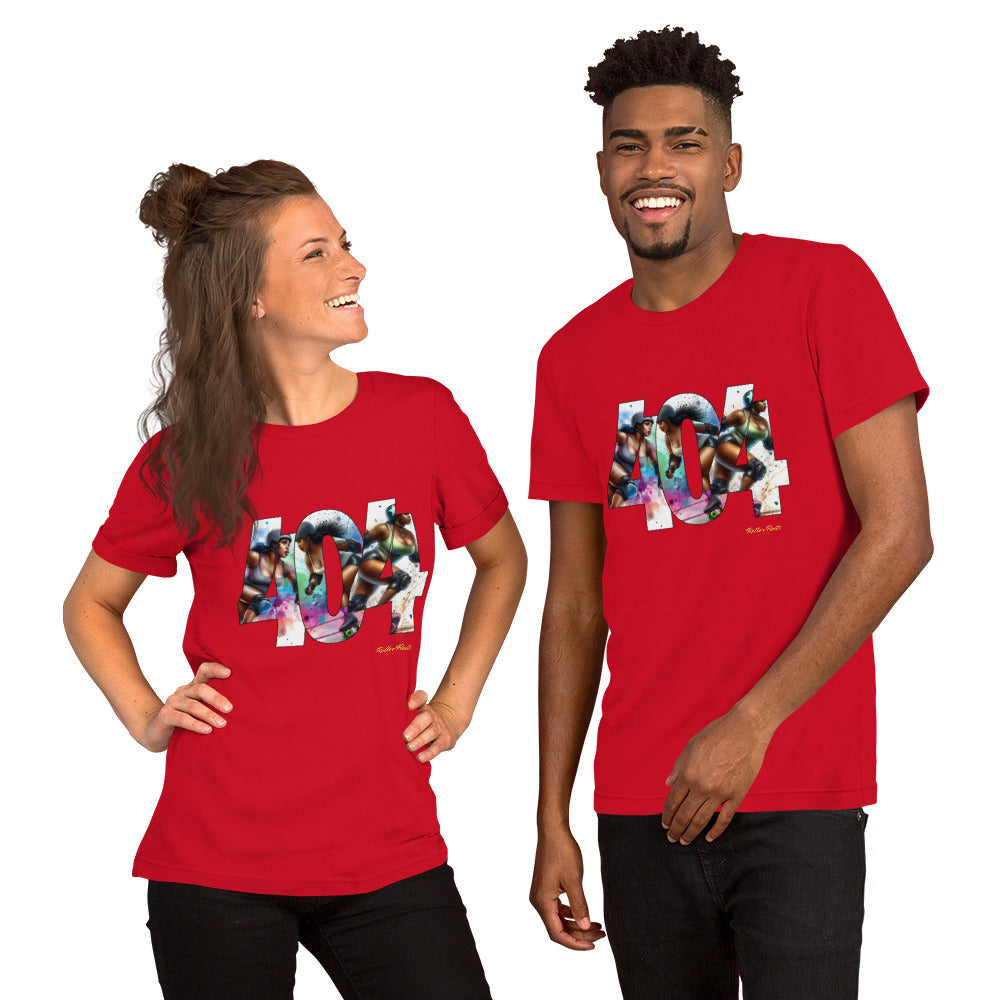 Roller Derby in the 404 Unisex t-shirt