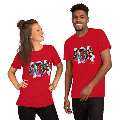 Roller Derby in the 404 Unisex t-shirt