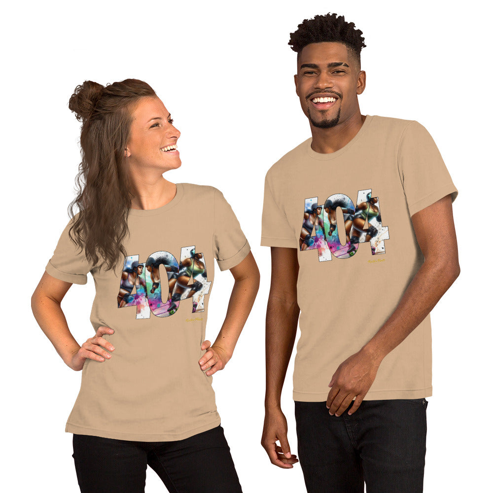 Roller Derby in the 404 Unisex t-shirt