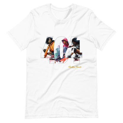 Skateboarding in the 404 Unisex t-shirt