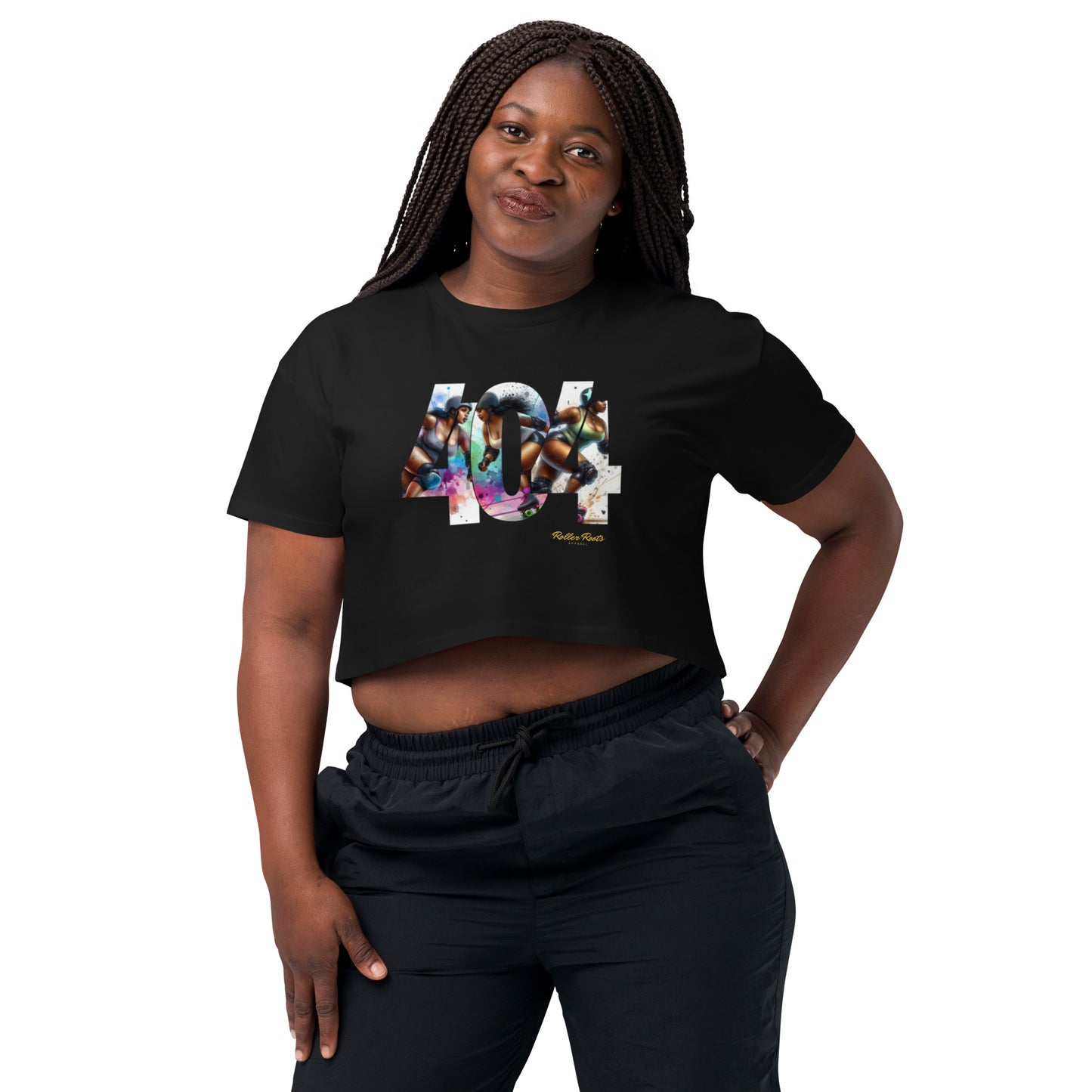 Roller Derby in the 404 Women’s crop top