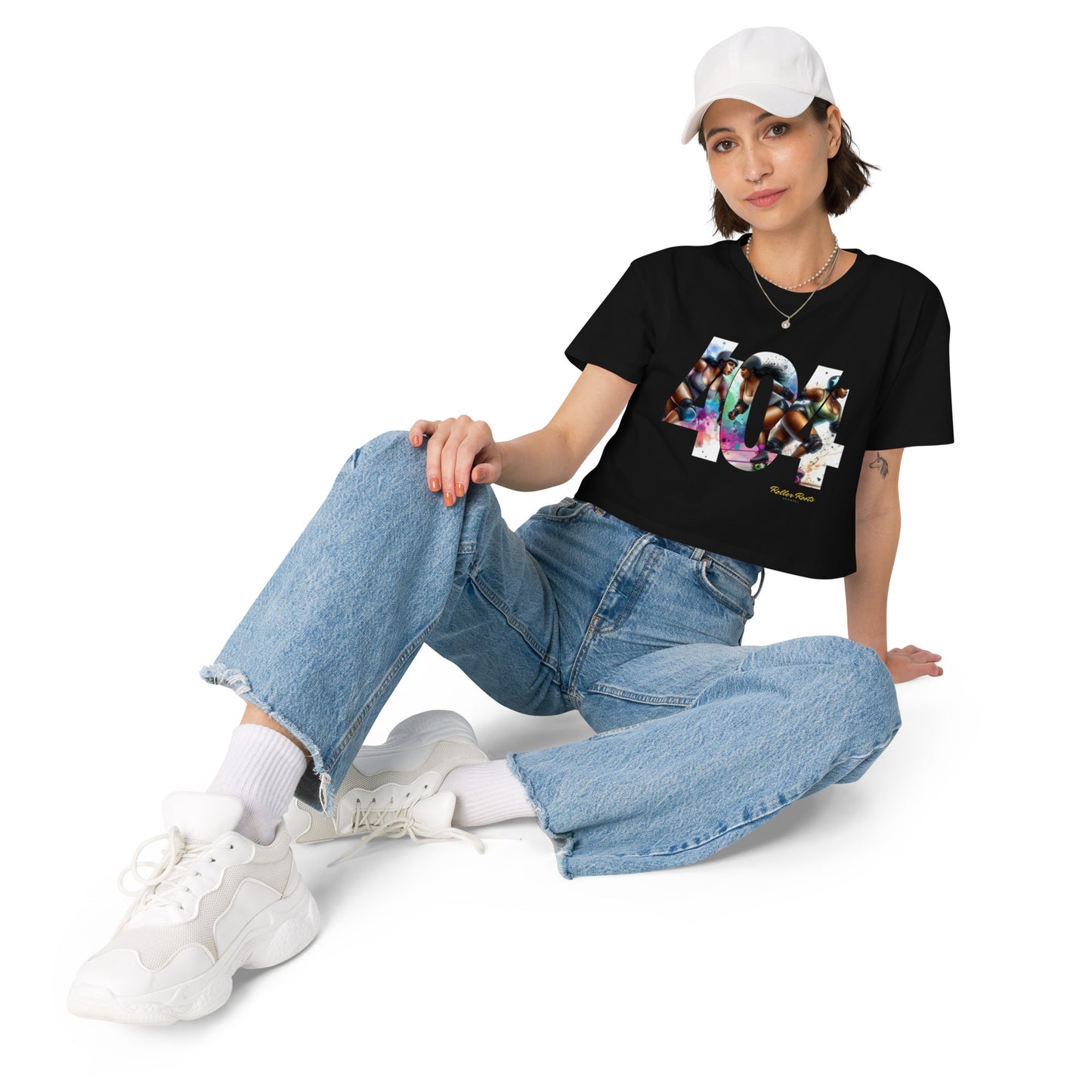 Roller Derby in the 404 Women’s crop top