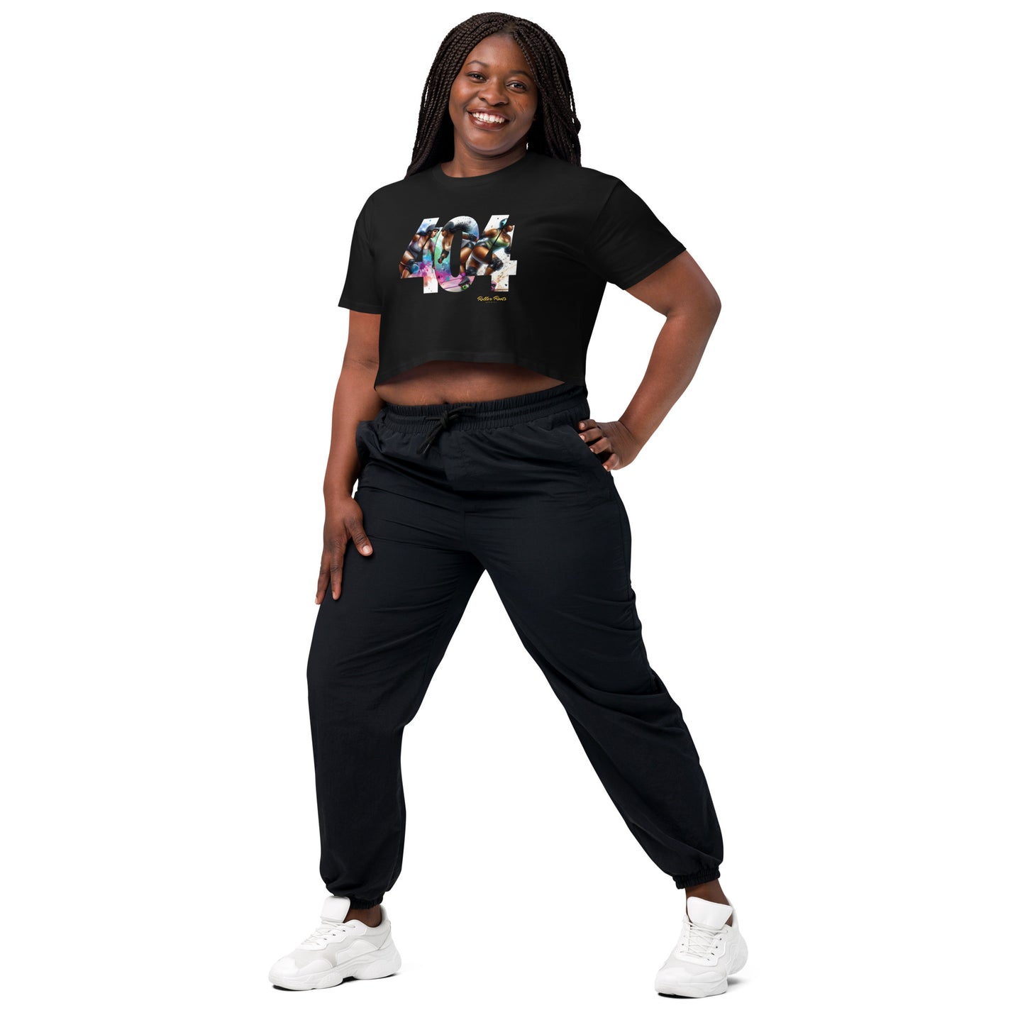 Roller Derby in the 404 Women’s crop top