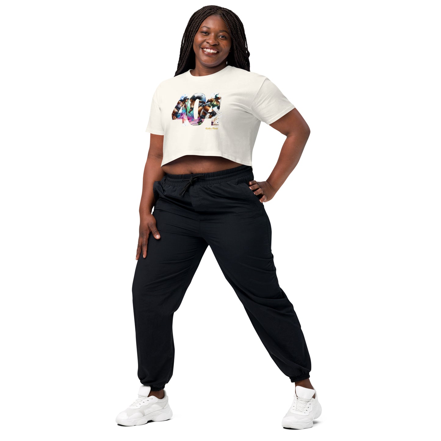 Roller Derby in the 404 Women’s crop top