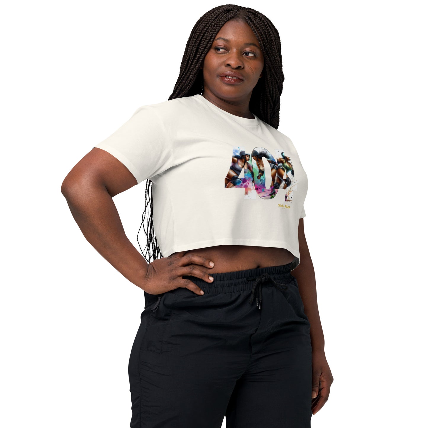 Roller Derby in the 404 Women’s crop top