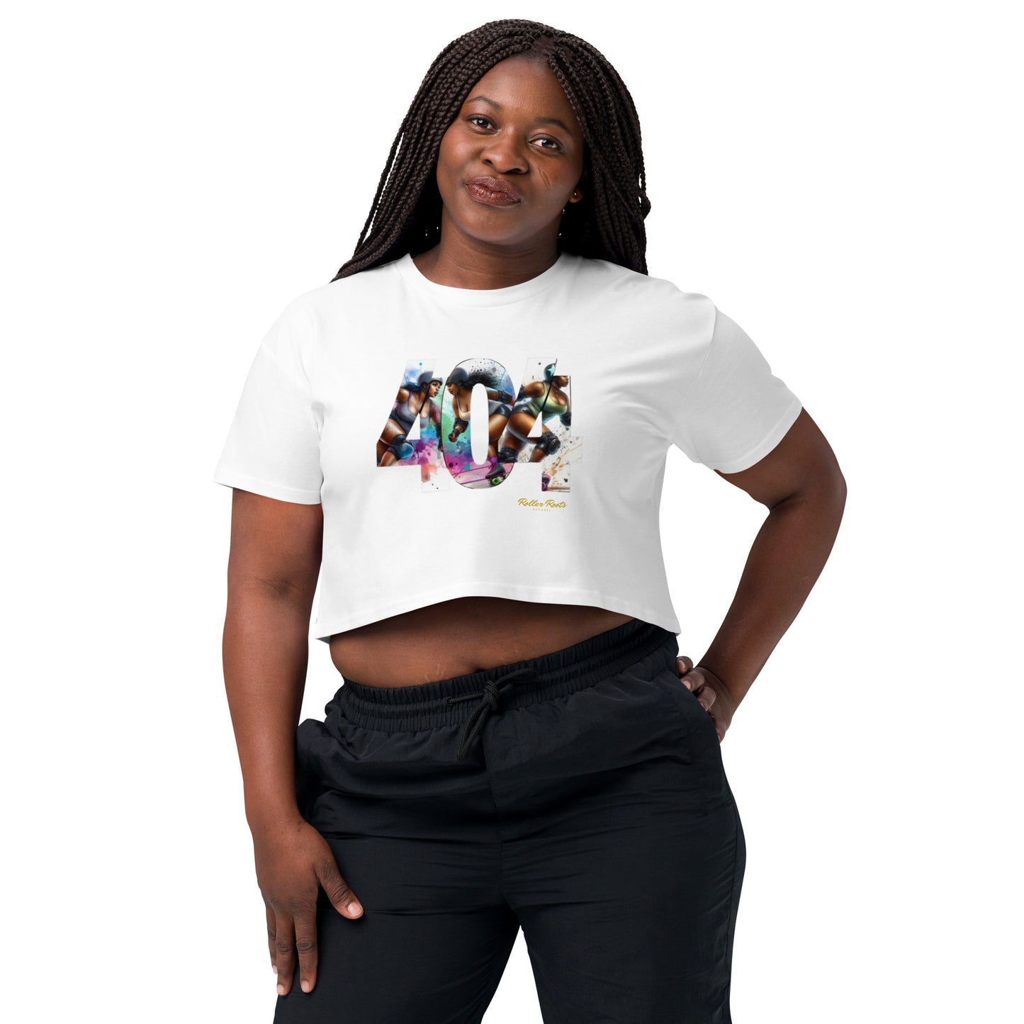 Roller Derby in the 404 Women’s crop top