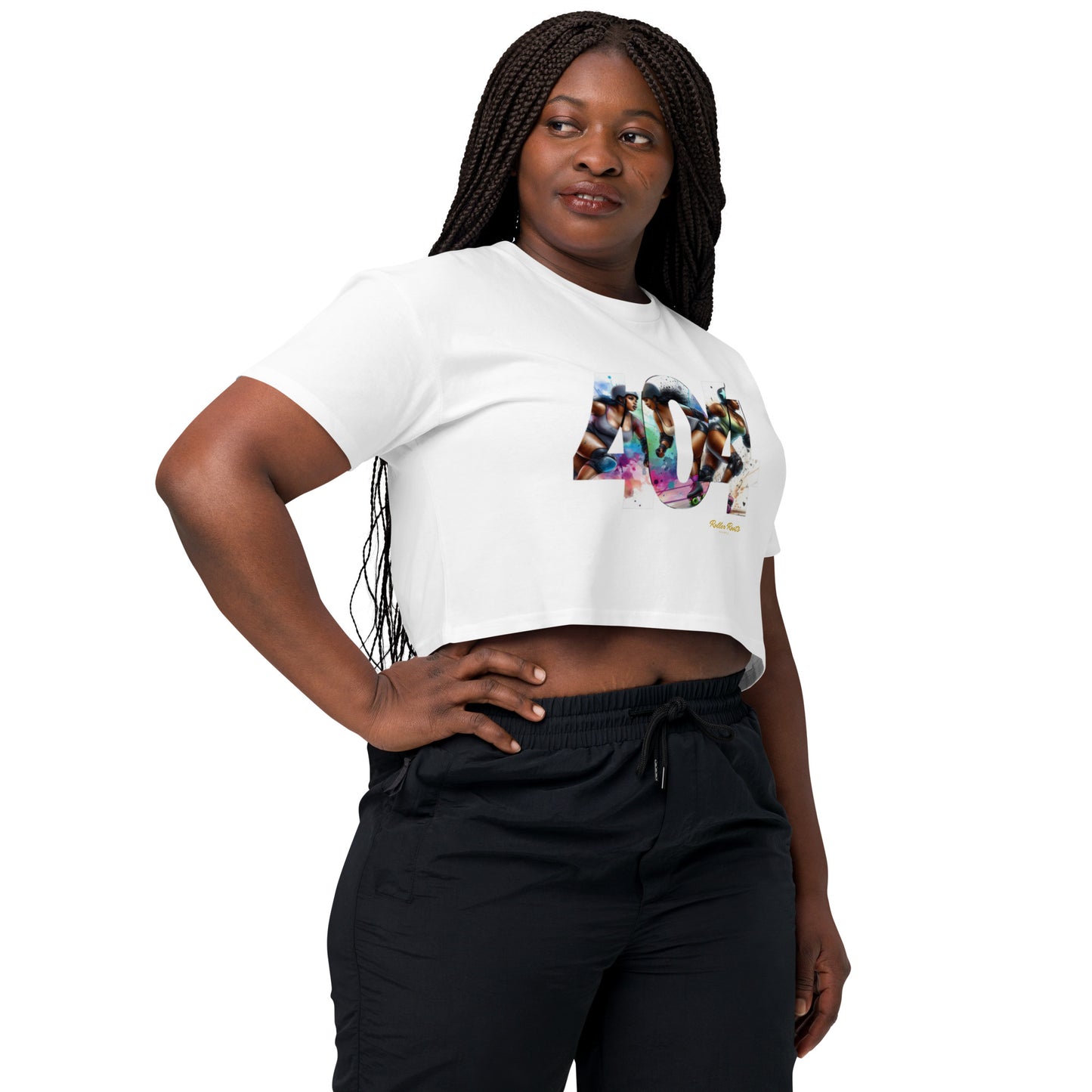 Roller Derby in the 404 Women’s crop top