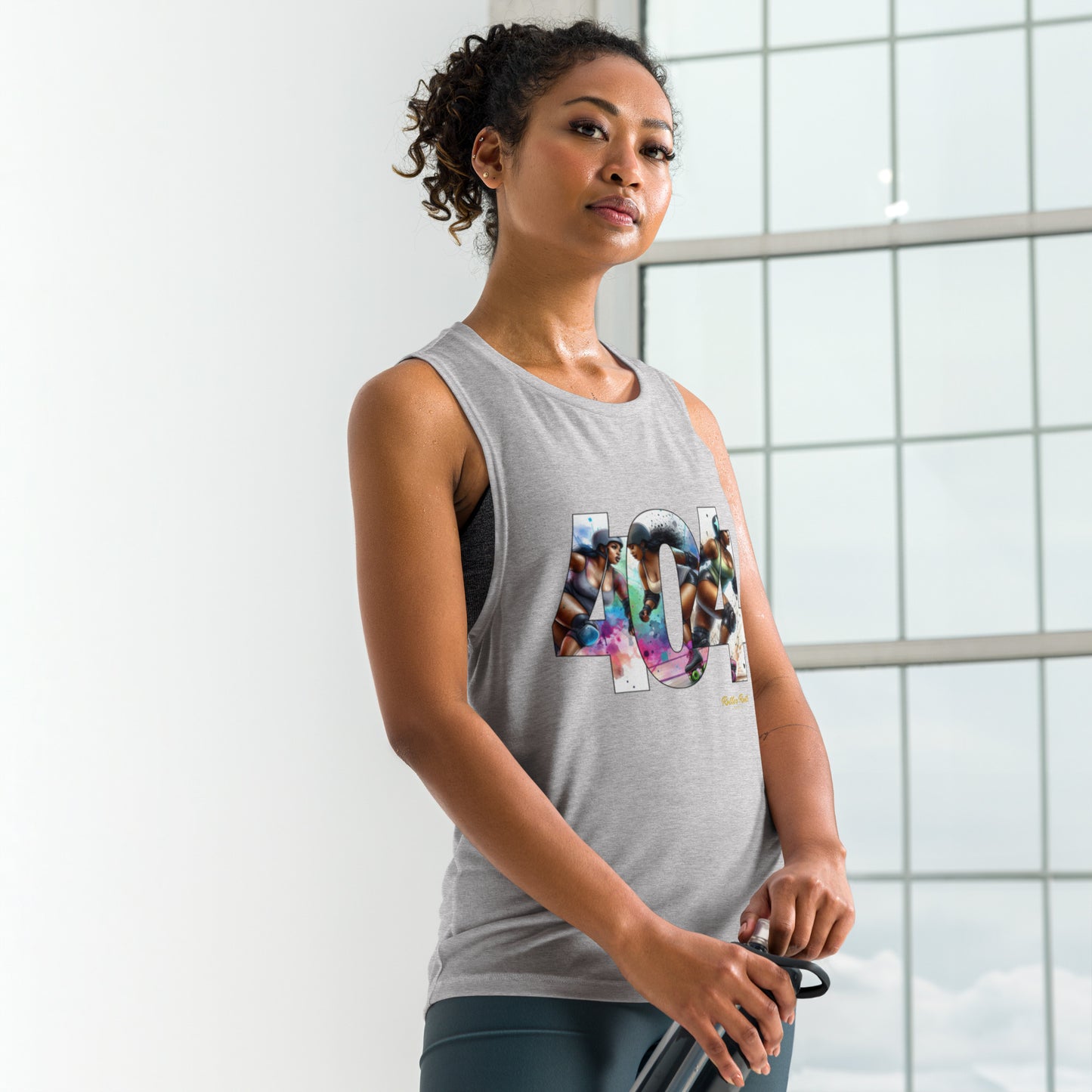 Roller Derby in the 404 Ladies’ Muscle Tank