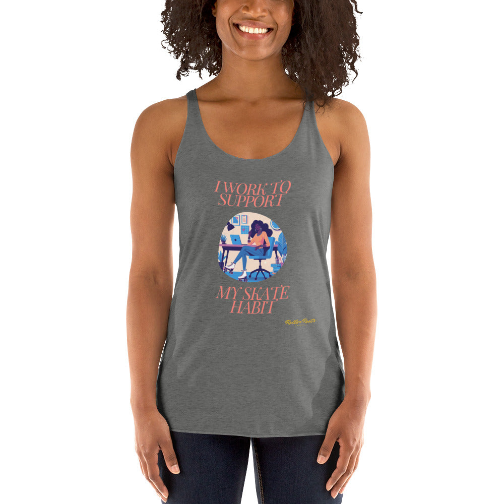 Work to Skate Women's Racerback Tank