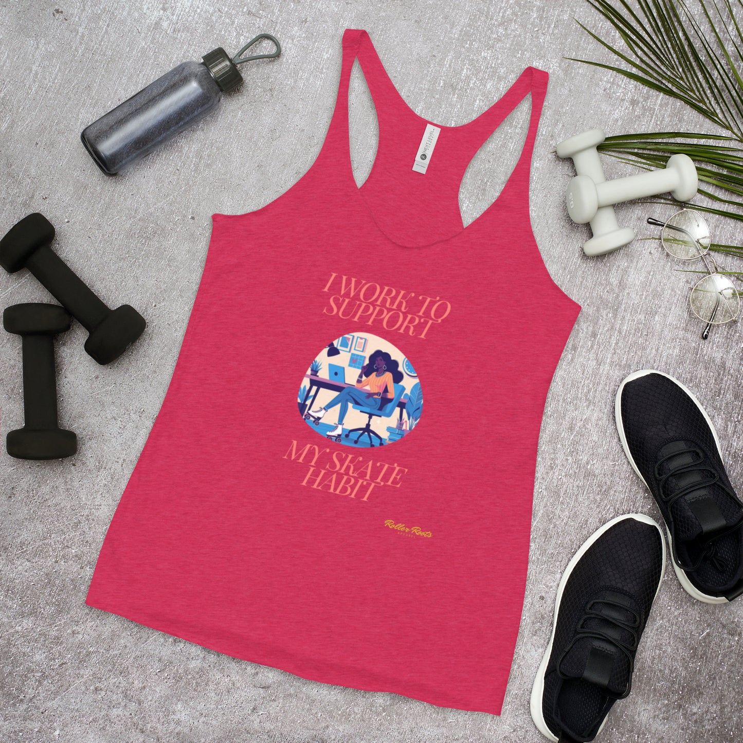 Work to Skate Women's Racerback Tank