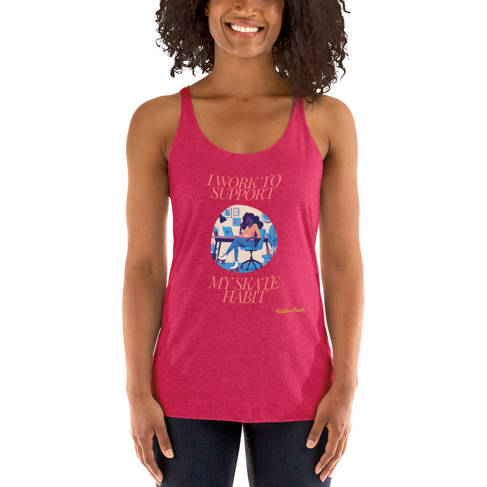 Work to Skate Women's Racerback Tank